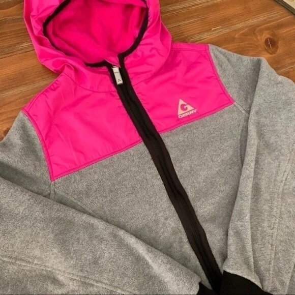 GIRL’S Gray & Pink Fleece Jacket. 16/XL - Picture 4 of 8